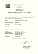Registry of Patents Singapore